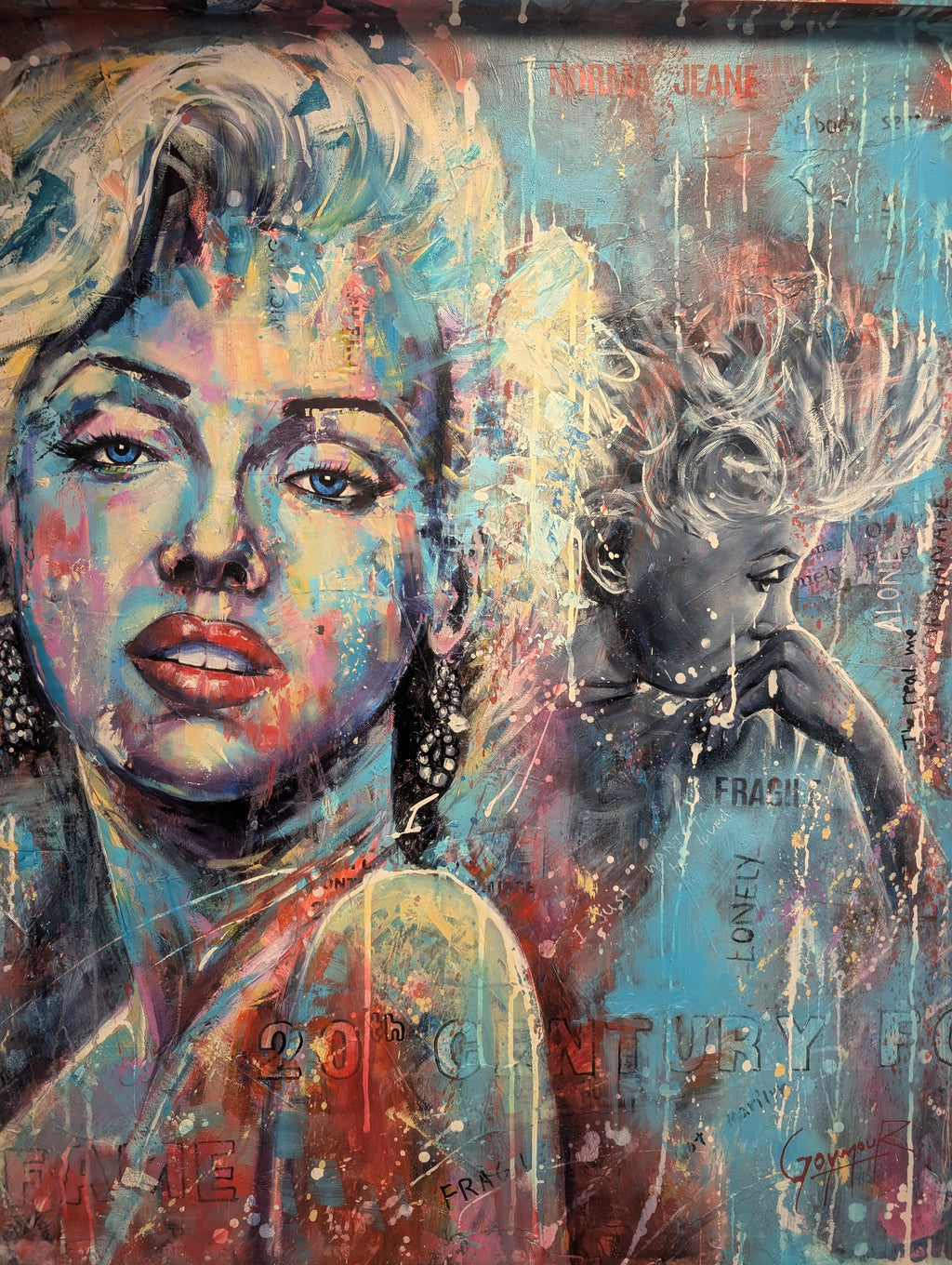 Two Sides to Marilyn – close-up portrait detail by Ben Goymour