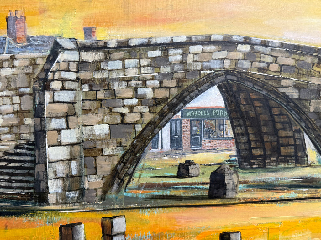 Trinity Bridge, Crowland - Original Oil Painting by Ben Goymour